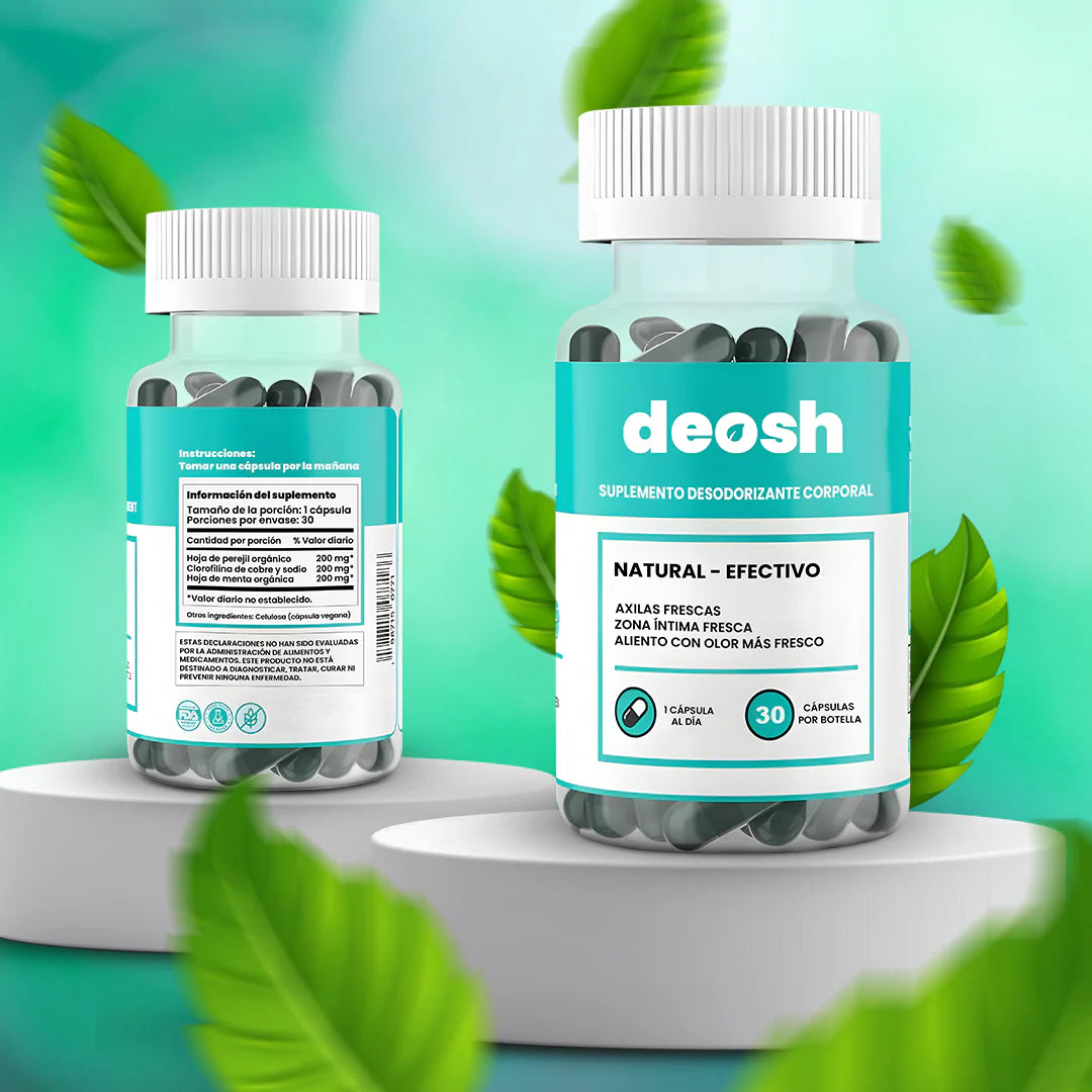 DEOS Desodorizante Corporal en Cápsulas 🌿🌿