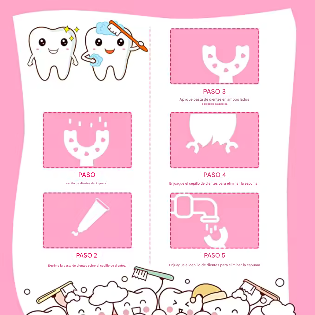 Cepillo dental niños. 🦷 La mejor manera para cuidar La Salud Bucal de tu Bebé 🦷