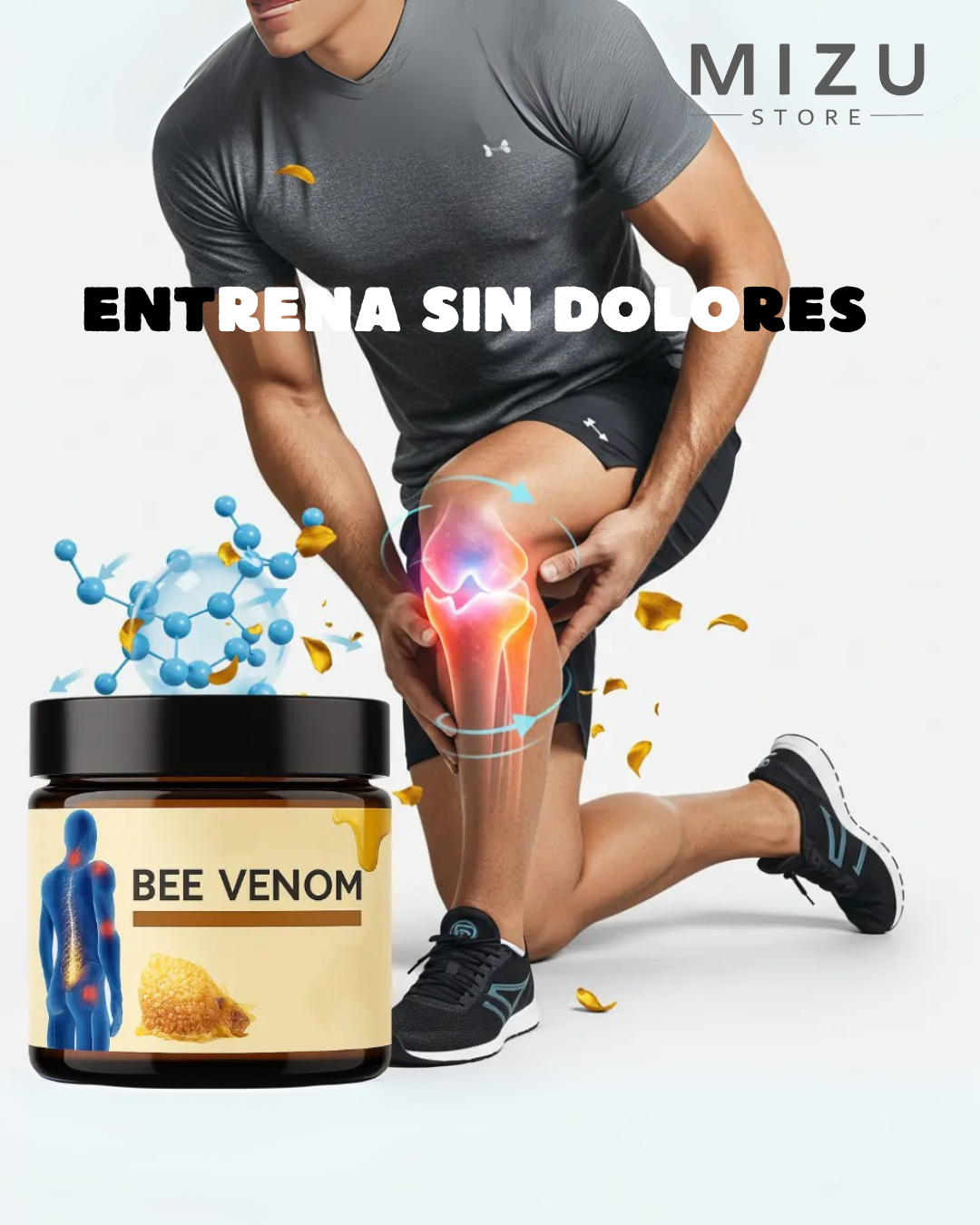 Crema de VENENO DE ABEJA ¡Solución eficaz y natural para aliviar el dolor en todo el cuerpo! 🐝✨