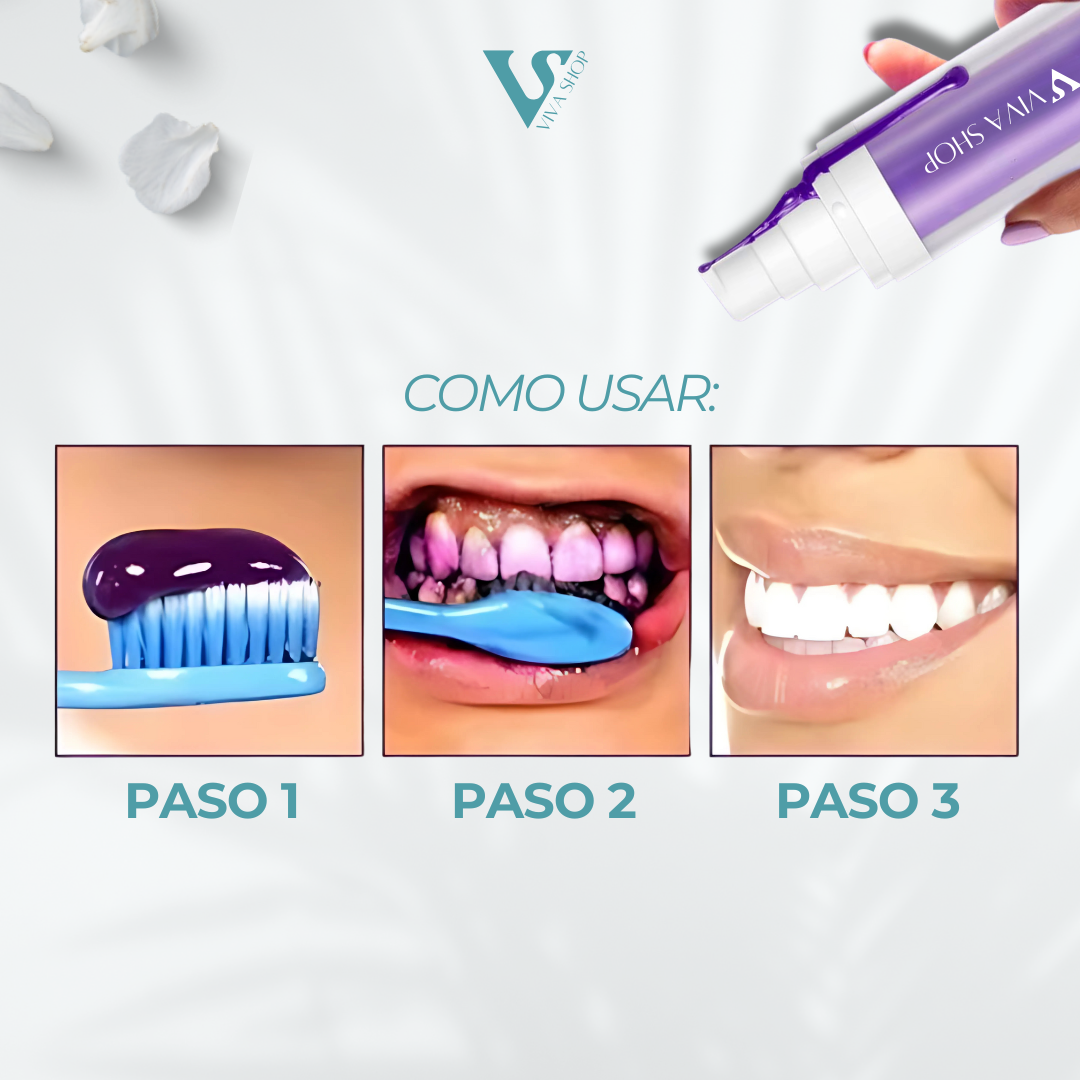 Blanqueador Dental Morada v34: dientes blancos al instante!!!