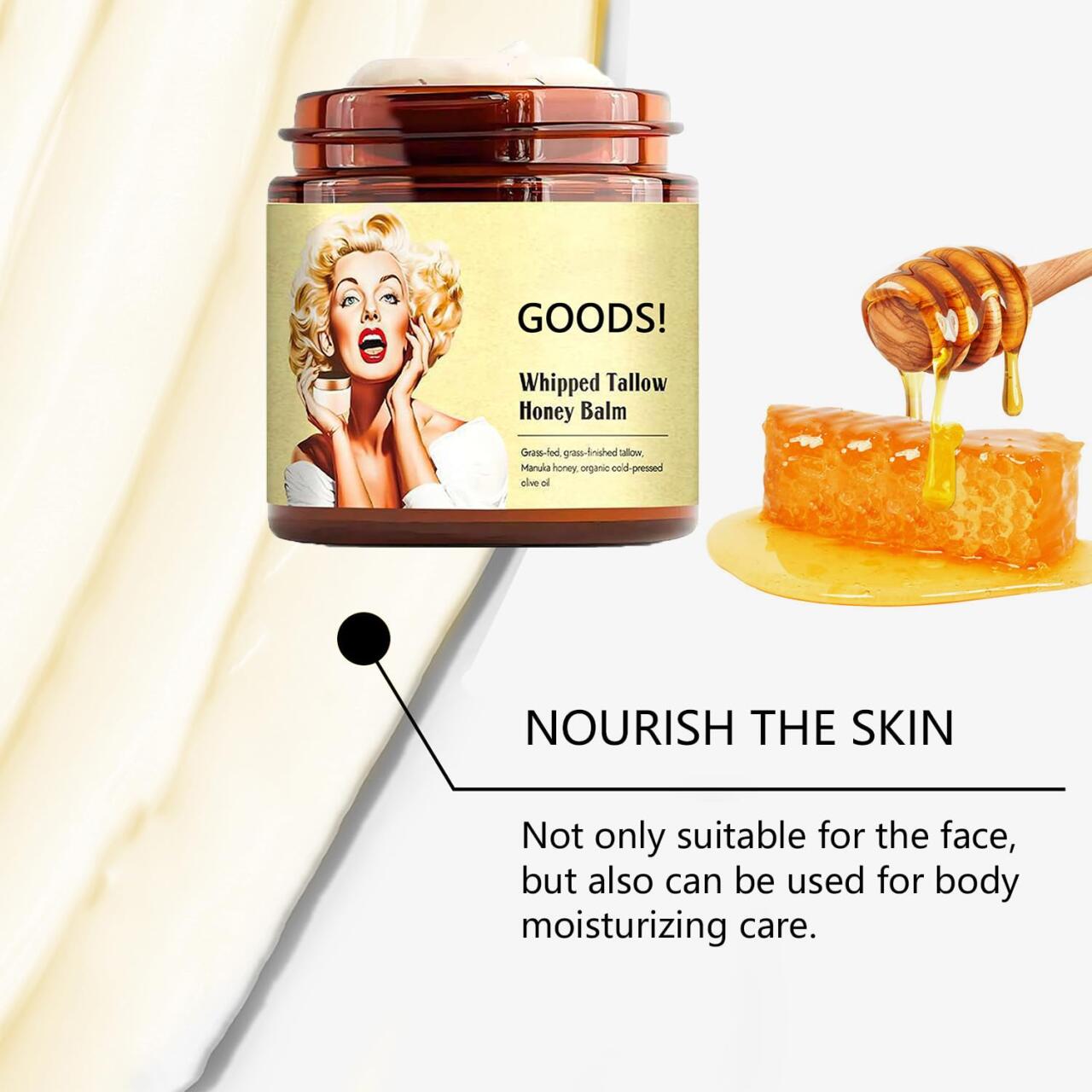Crema de sebo de res (honey tallow balm) -