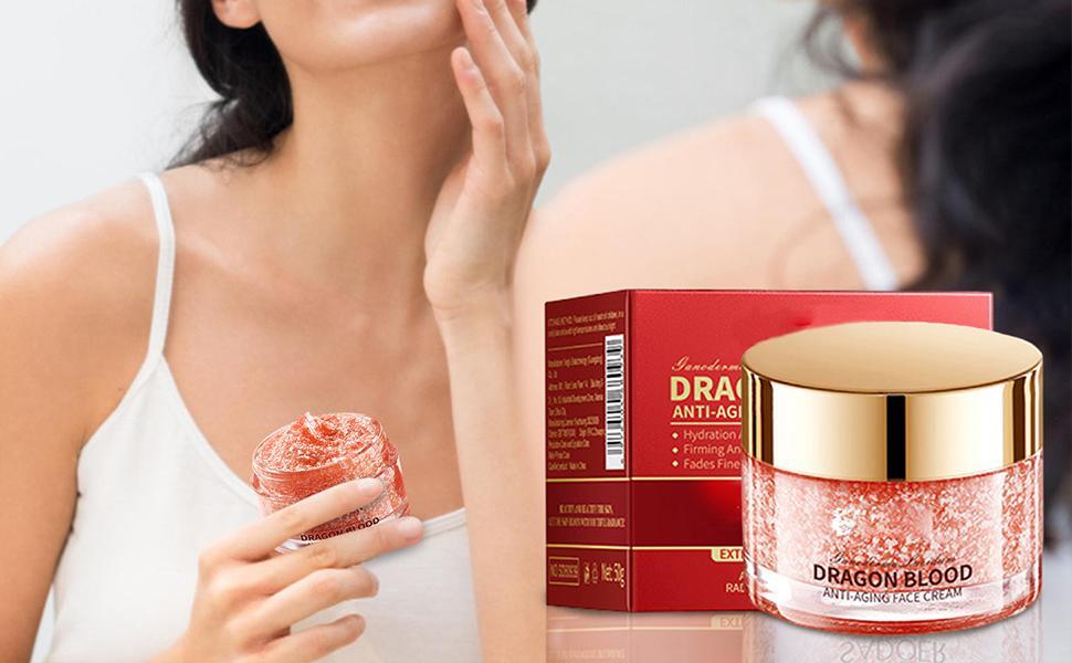 Crema de Cara Antiedad Sangre de Dragon. Tratamiento rápido para reducir arrugas