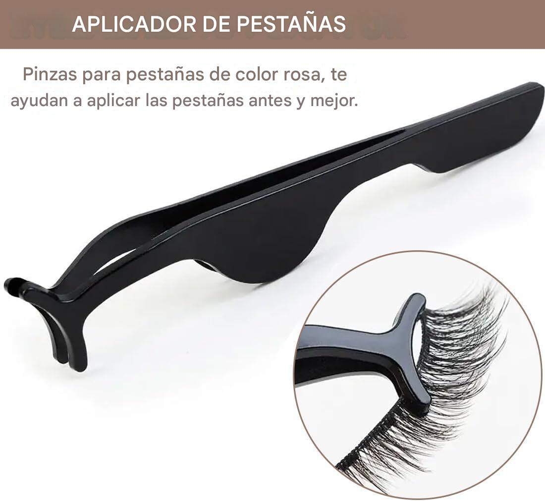Pestañas Magnéticas con Delineador para una Mirada Impactante en Segundos