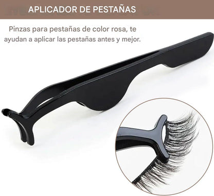 Pestañas Magnéticas con Delineador para una Mirada Impactante en Segundos